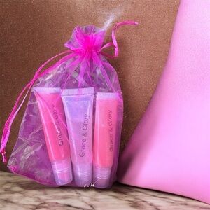Lip Gloss Trio - Pink and clear